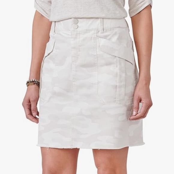Democracy Ab Utility Skirt Birch Cream Beige Light Camo Print 16 - Picture 1 of 3